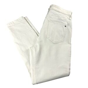 Tommy Hilfiger Women's Stretch Skinny High-Rise‎ Jeans - White, Size 8